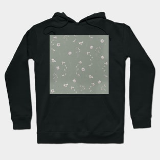 Delicate Flower Pattern Hoodie